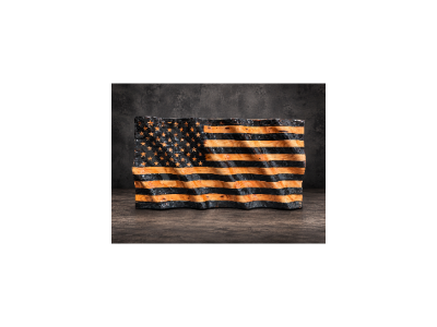 24 inch wavy black flag