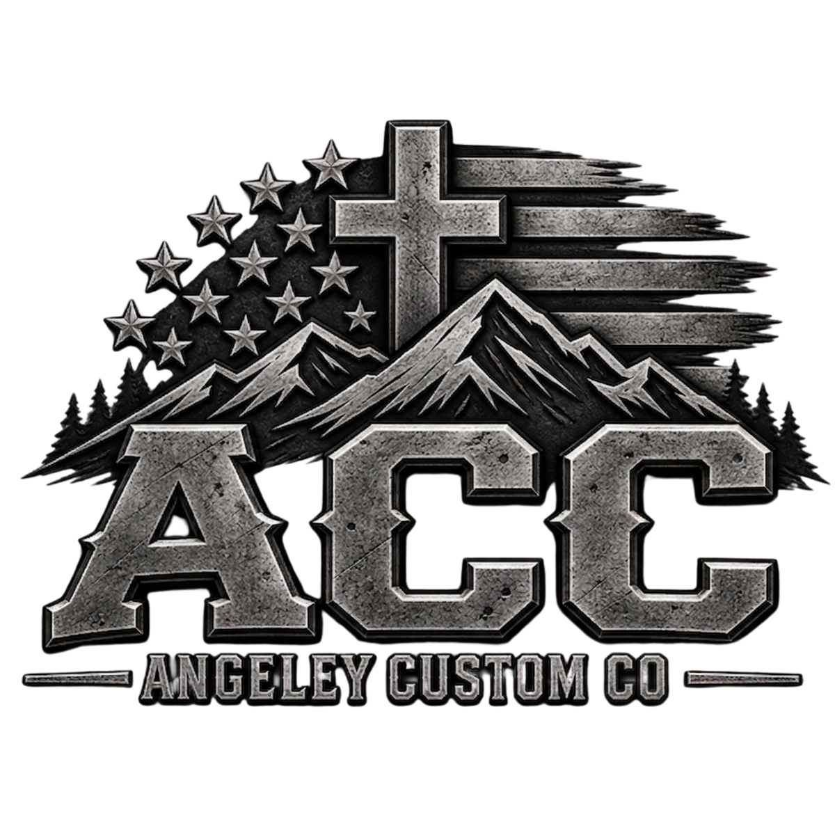 Angeley Custom Co. industrial banner artwork